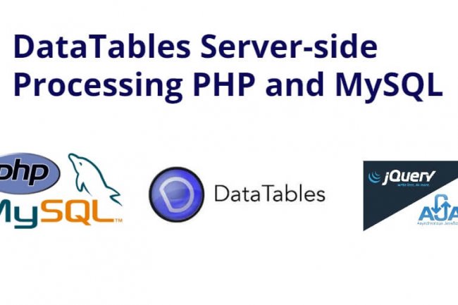 Server Side Processing DataTable with PHP and MySQL